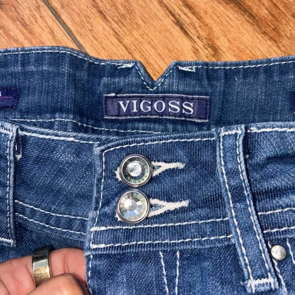 Y2K Jean shorts vigoss shorts  25 waist 3 length - Picture 3 of 7